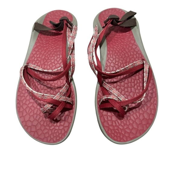 Chaco Cycloid Scale Berry US Women’s 7 Strappy Backlass Sandal  Burgundy Hiking - Picture 3 of 13